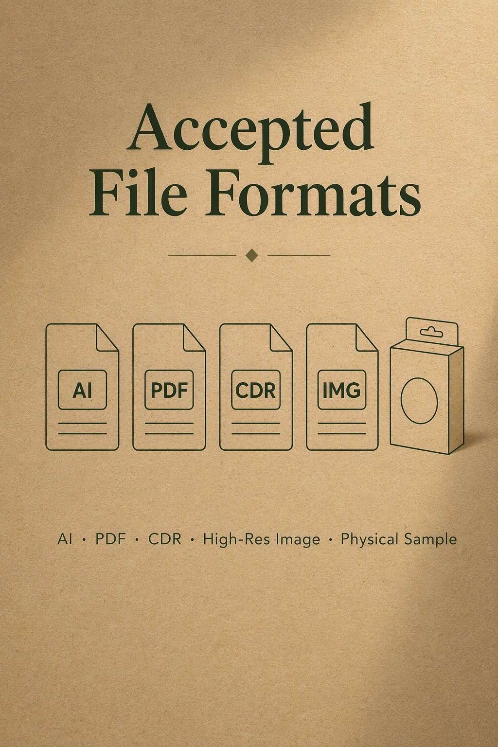 Paper hanger custom print formats