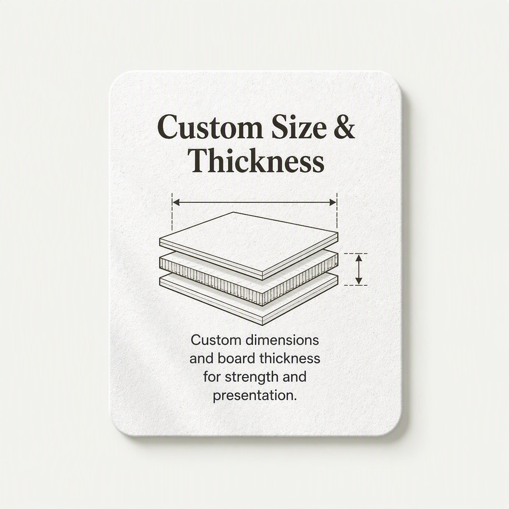 Paper hanger custom printing finish