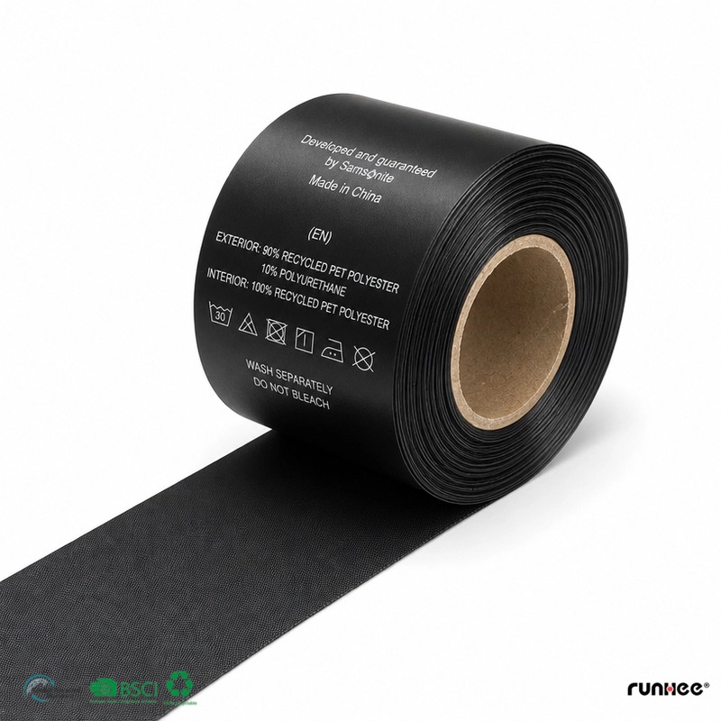 custom width care label ribbon