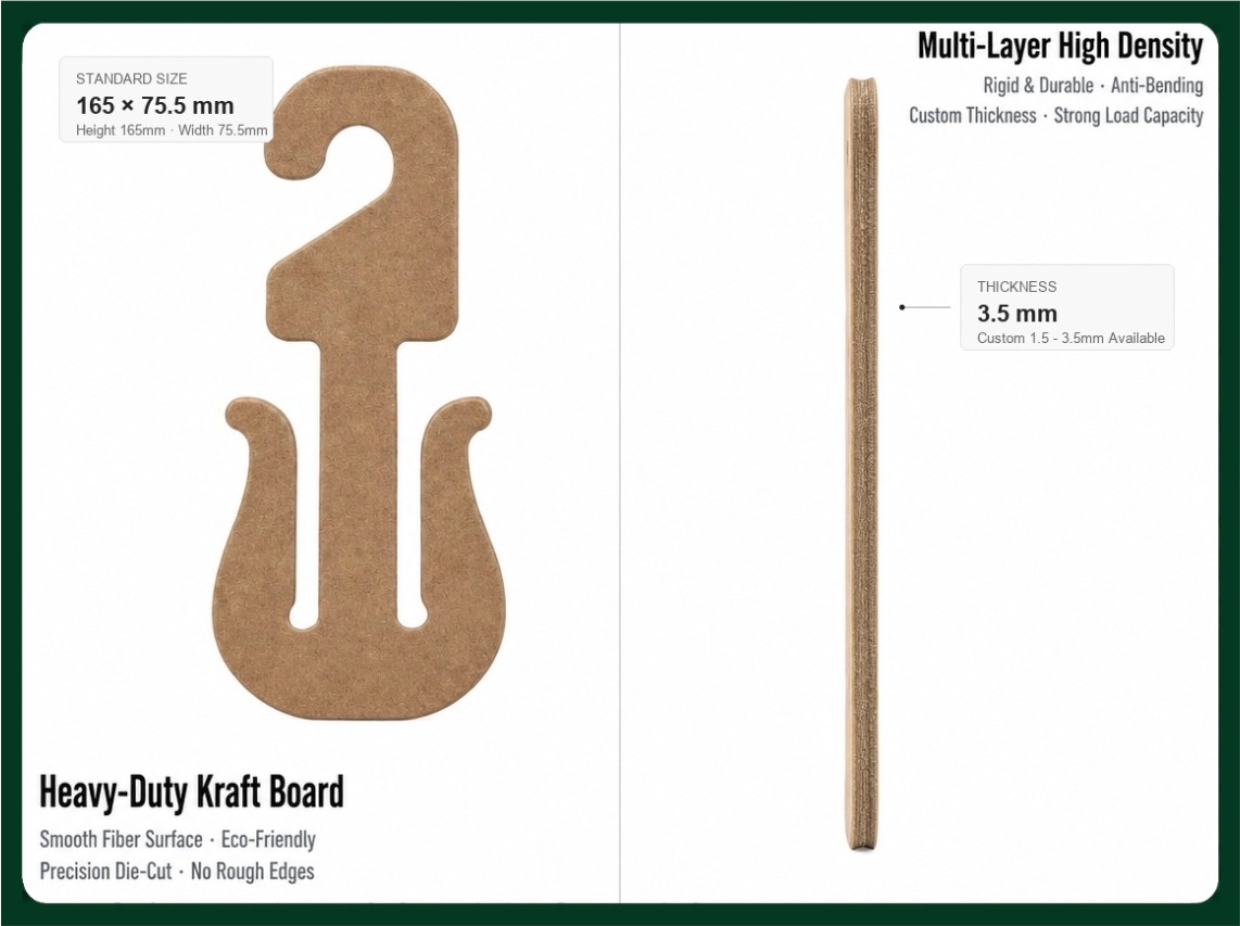 kraft paperboard shoe hook